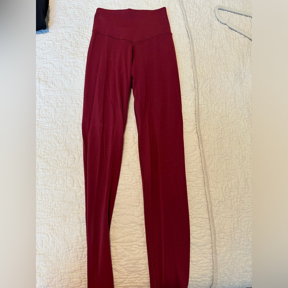 Aerie chill play move red leggings (more of a darker red) size xs